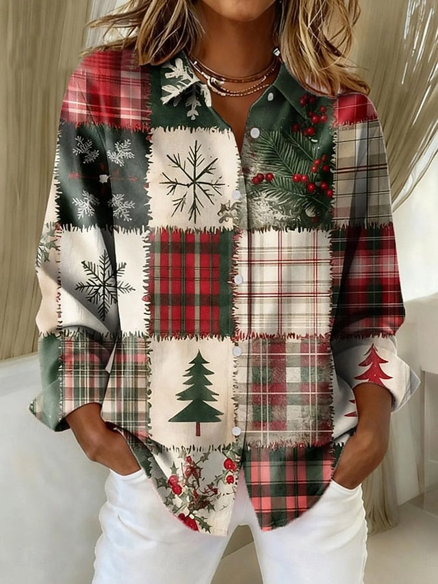 🧑✈️ BUY 2 FREE SHIPPING🧑✈️ Plaid Button Down Long Sleeve Shirt