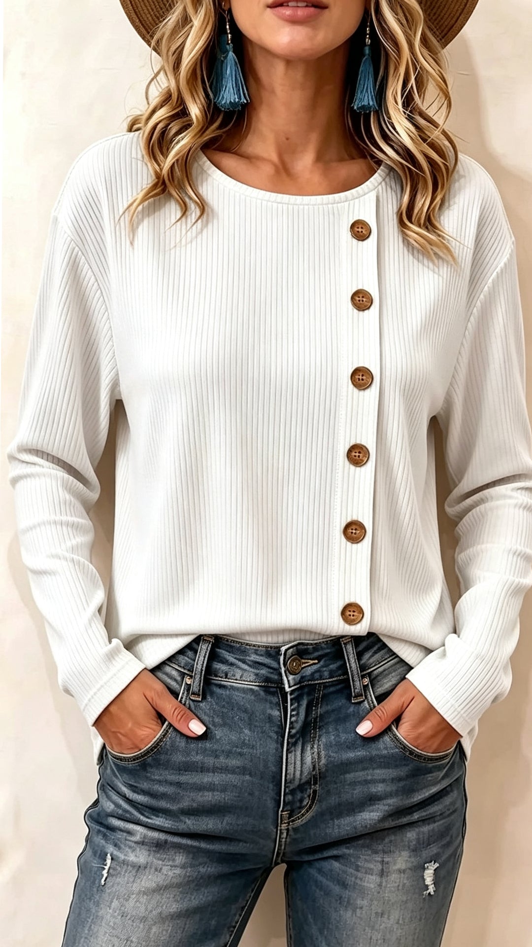 🧑✈️ BUY 2 FREE SHIPPING🧑✈️Women's T Shirt Solid Color Stylish Casual Long Sleeve Crew Neck Regular Tops