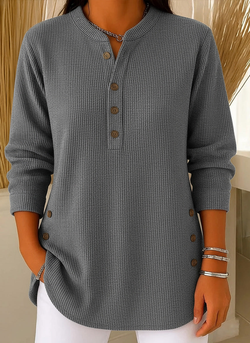CLEARANCE SALEš„ Women's Solid Color Crew Neck Long Sleeve Casual Loose Knit Pullover