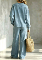 Women Ombre Wash Casual Two-Piece Set